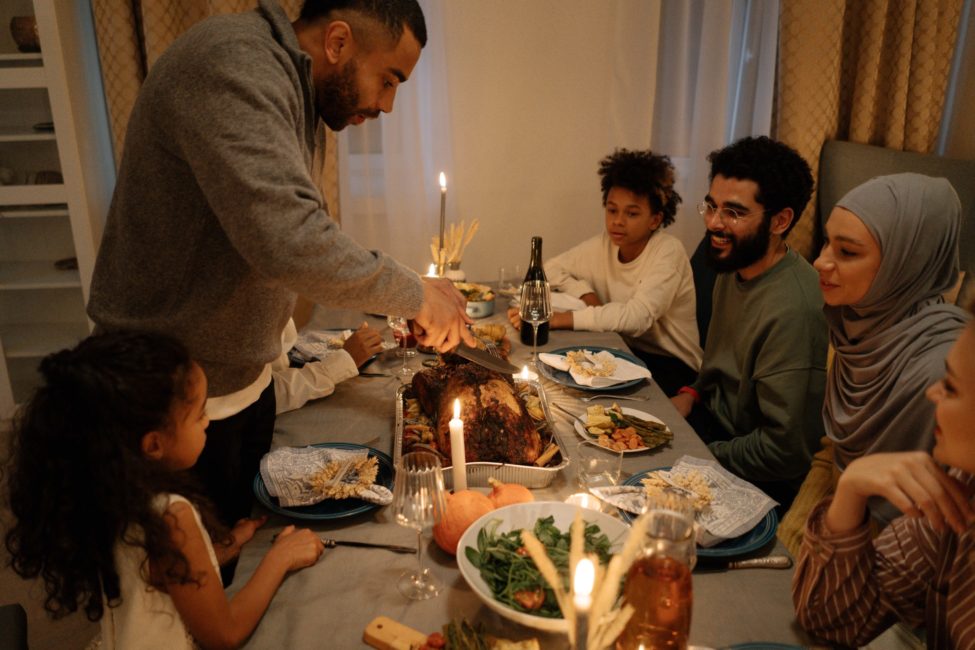 family eating for the holidays newport beach house rentals